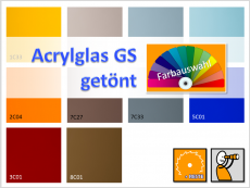 Acryl, Platte, getönt, GS- PLEXIGLAS 