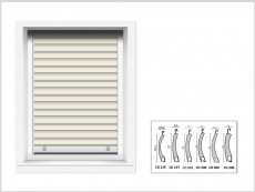 Rollladen, Aluminium, cremeweiß (Sonderfarbe) 