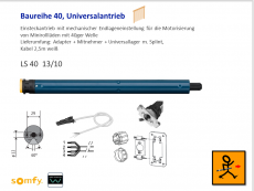 SOMFY Einsteckantrieb LS40 