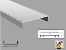 Klemmdeckel 60, Aluminium 