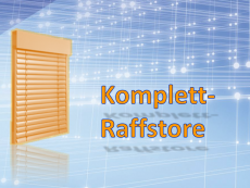 Raffstore, KOMPLETT (mit Blende) 