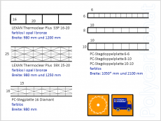 PC-Hohlkammerplatte multi UV10, 10-10, farblos 