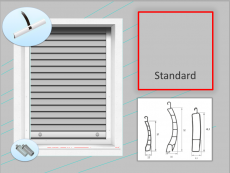 Rollladen, PVC, grau (standard) 