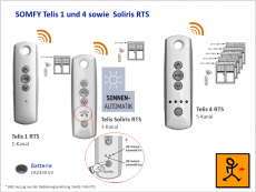 SOMFY Telis1 rts / Telis4 rts / Telis Soliris rts 