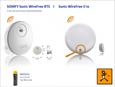 SOMFY Sunis WireFree RTS und Sunis WireFree II io 