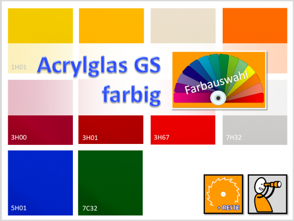 Acryl, Platte, farbig, GS - PLEXIGLAS 