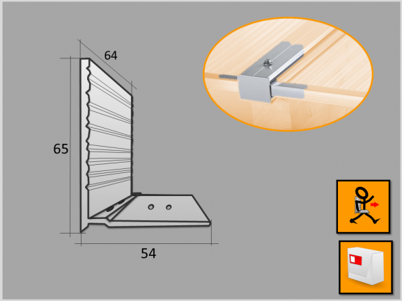 Haltewinkel, Aluminium 