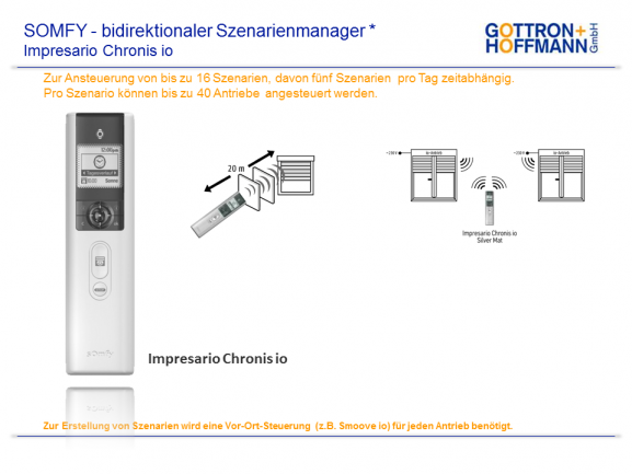 SOMFY Impresario Chronis io 